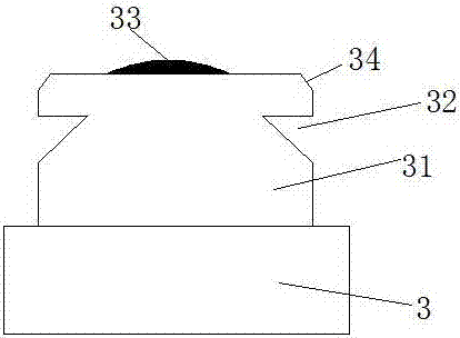 Indoor ceiling lamp mounting structure