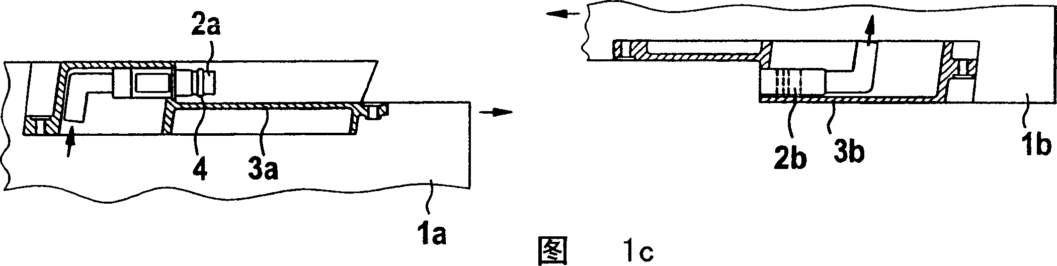 Connecting element for mechanically connecting components