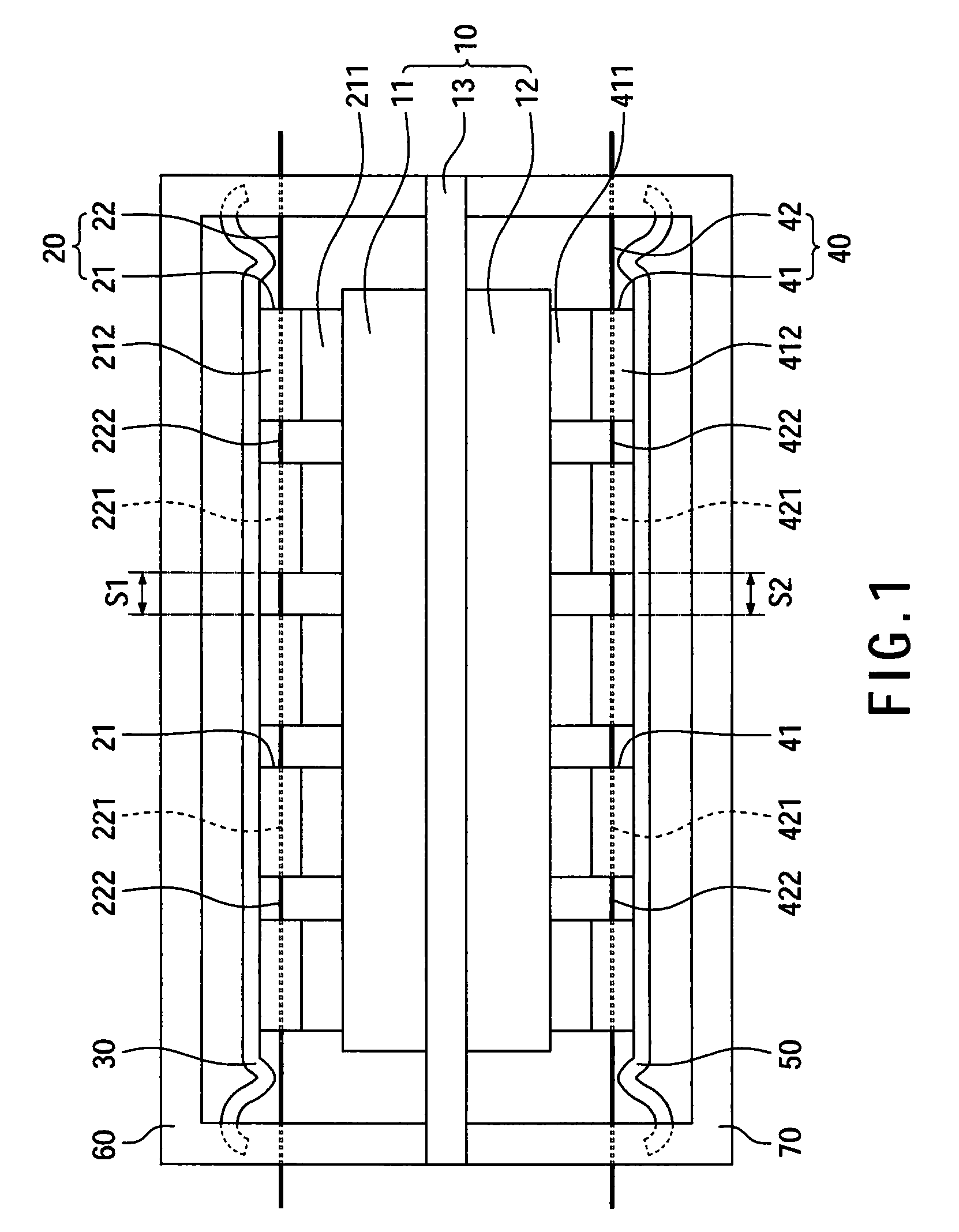 Flexible current collecting fiber bunch and fuel cell structure using the same