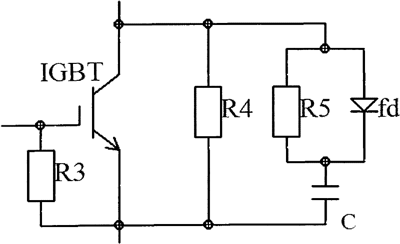 IGBT series circuit based on control of ARM microprocessor