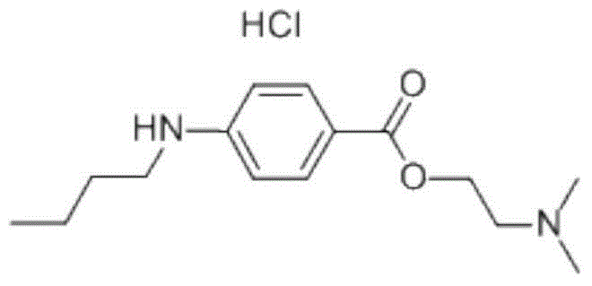 Tetracaine hydrochloride crystal, composition containing tetracaine hydrochloride and preparation method thereof