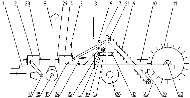 Anti-falling mulching film pickup device and multifunctional mulching film pickup machine