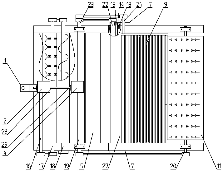 Anti-falling mulching film pickup device and multifunctional mulching film pickup machine