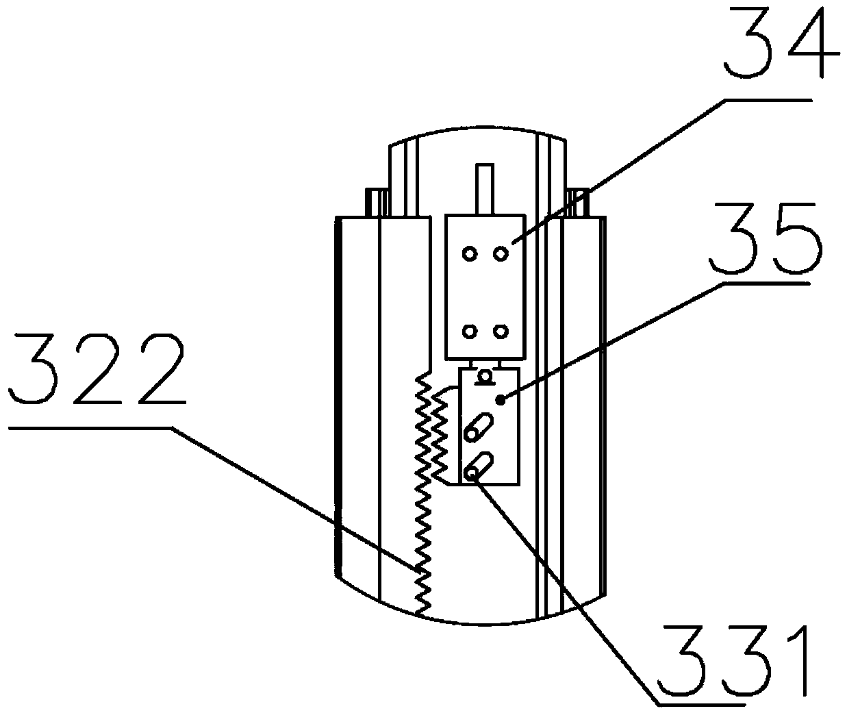 Handrail turntable mechanism of three-dimensional human body scanning device