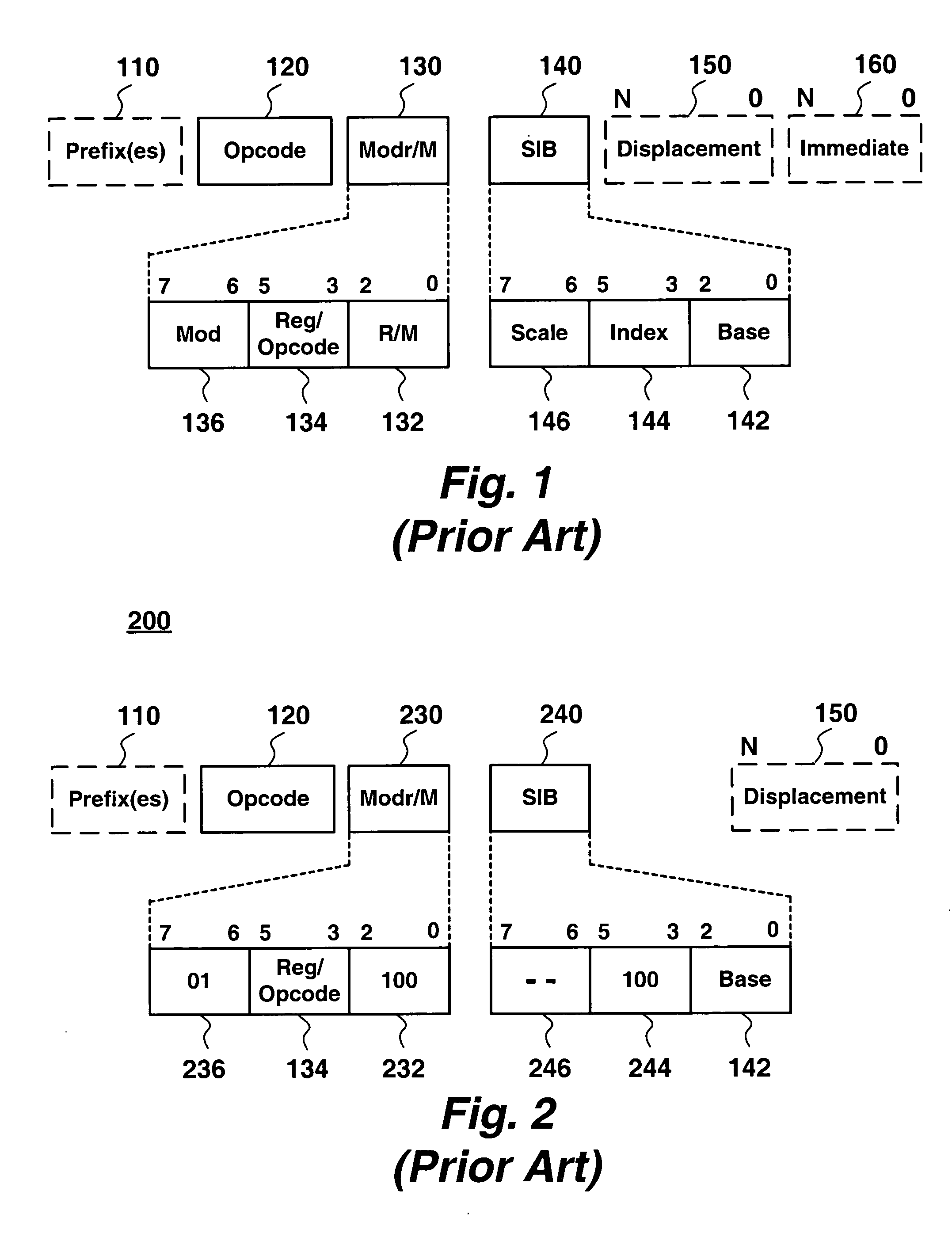 Method and apparatus to support an expanded register set