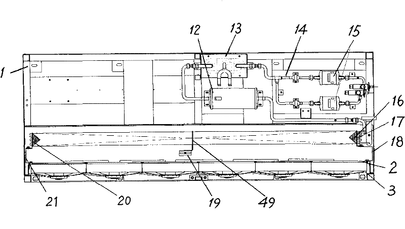 Air conditioner of double-decker bus