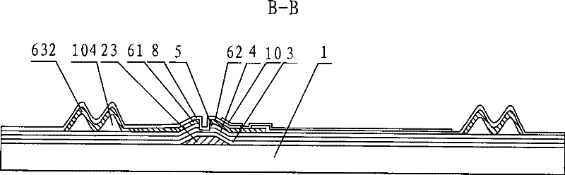 TFT-LCD array substrate structure and preparation method thereof