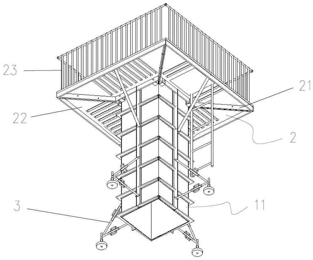 Protection-integrated shaped combined type formwork and construction method
