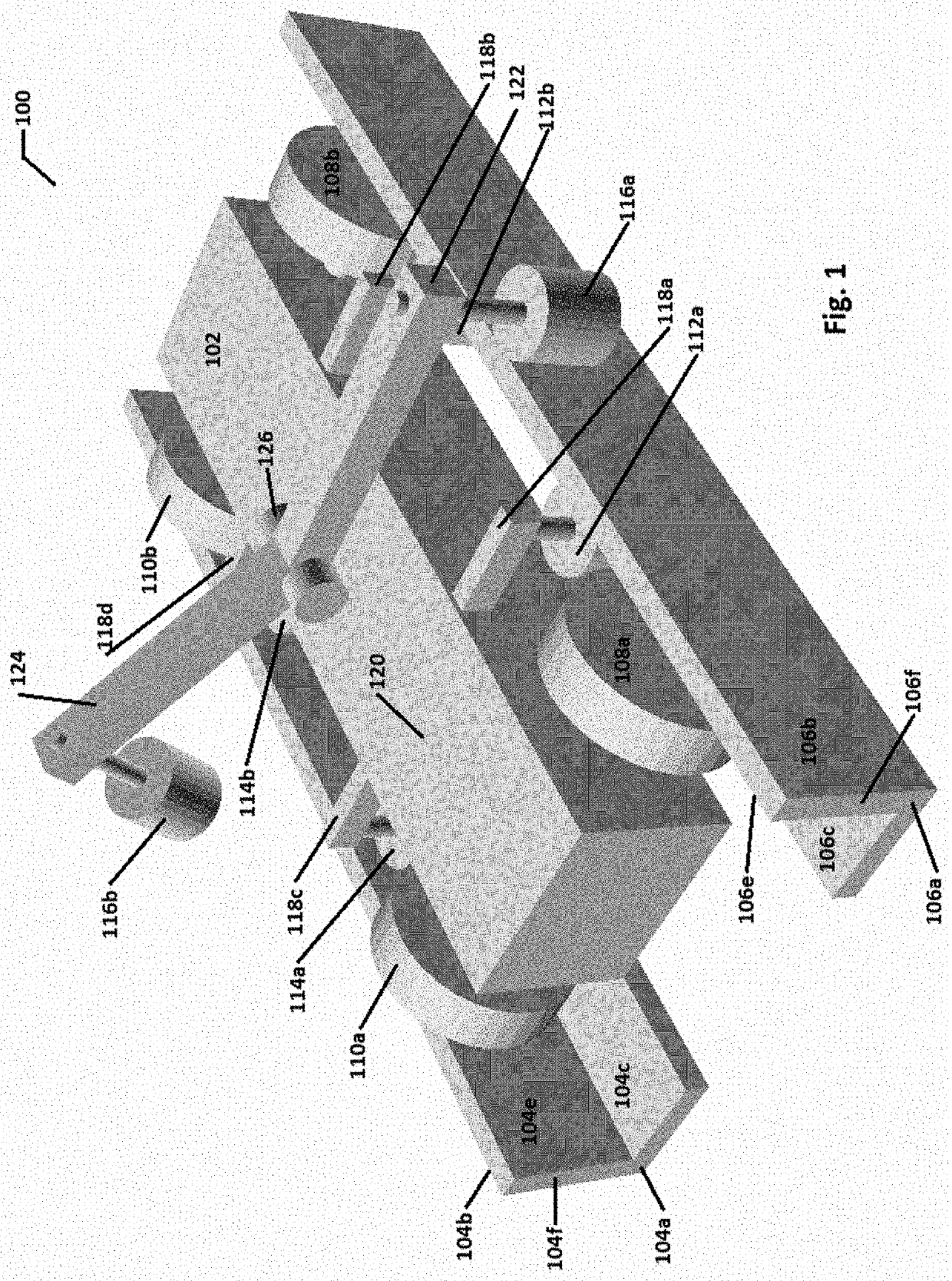 Automated road-rail transportation system with side stabilization