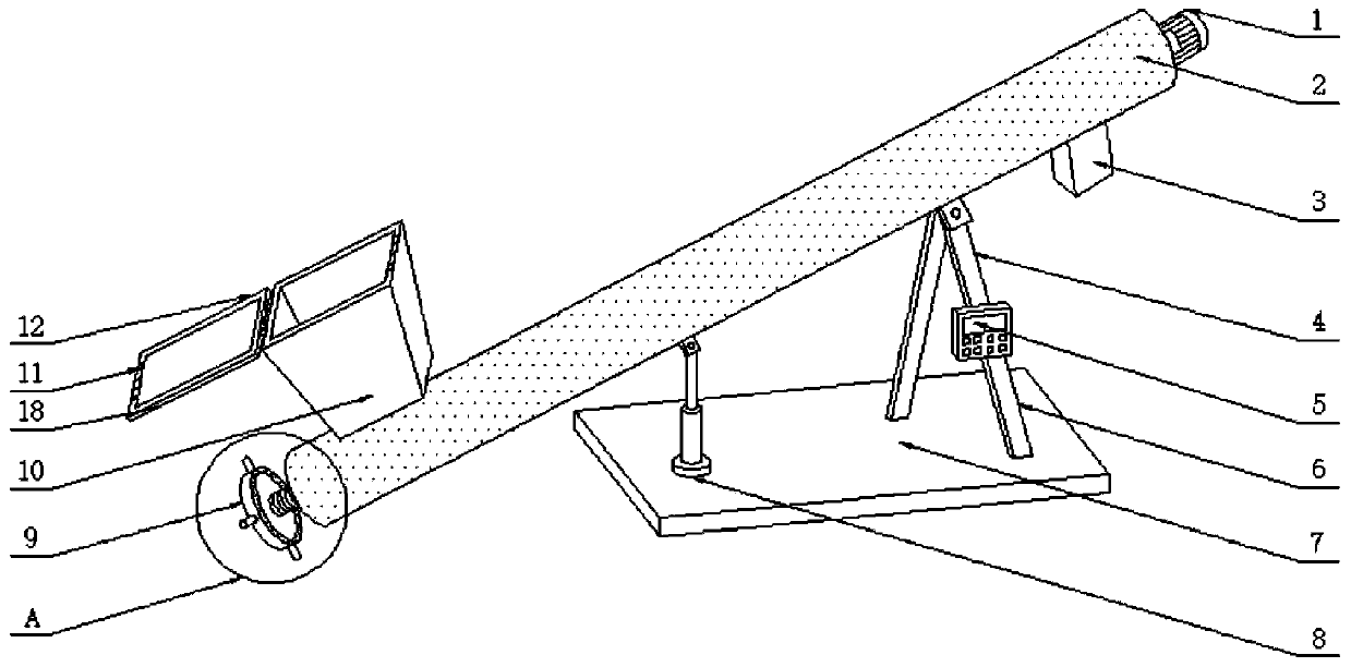 Raw material lifting device for livestock and poultry concentrated feed production