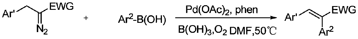 Preparation method of α,β-diphenyl-1-arylpropenone compound