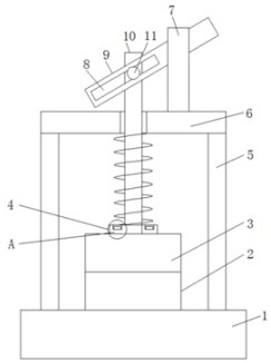 An injection mold opening and closing buffer mechanism for the production of ice storage boxes