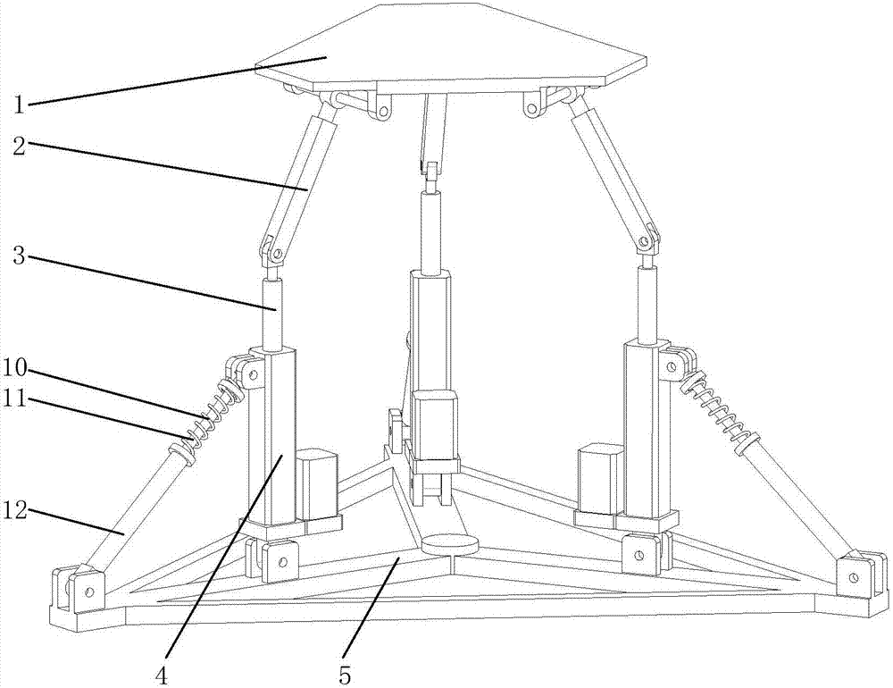 Active-passive parallel input in-parallel attitude-adjusting vibration isolation platform