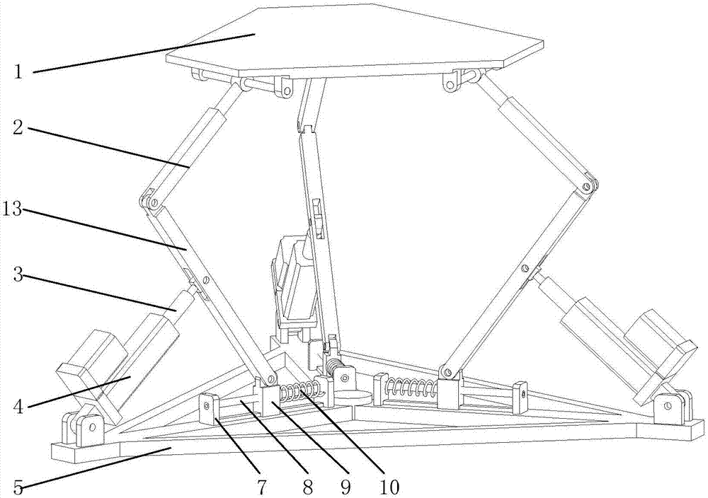 Active-passive parallel input in-parallel attitude-adjusting vibration isolation platform