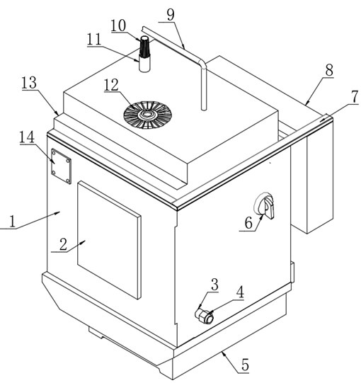 Automatic cleaning and disinfecting type fumigation therapeutic apparatus