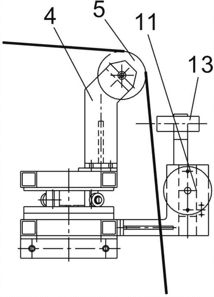 Single-roller rectification device during proceeding
