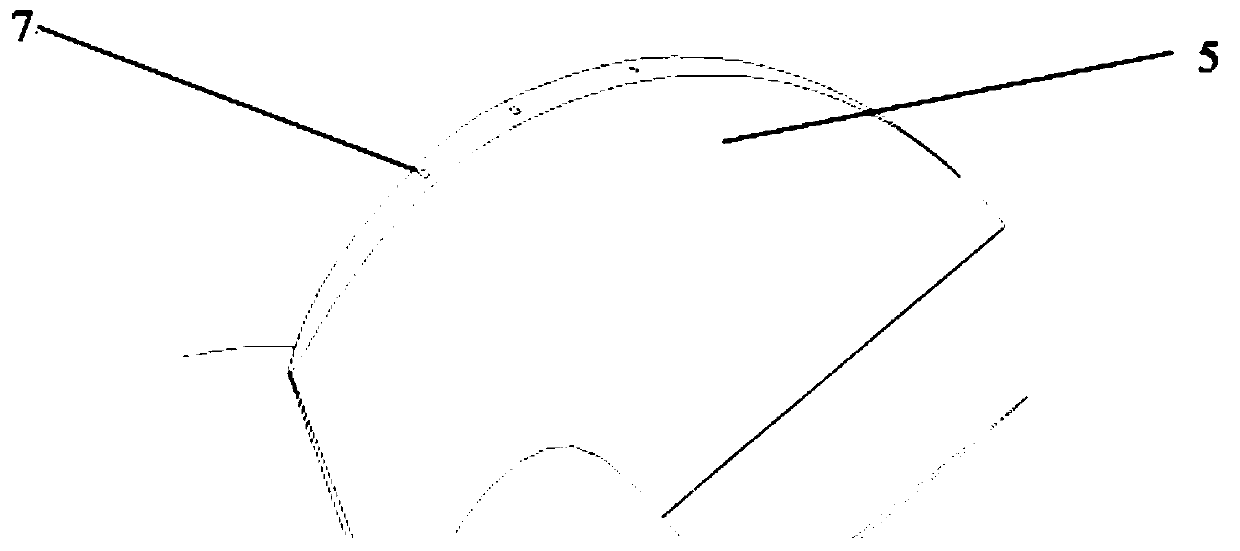 A mixed-flow pump impeller structure for improving blade rim cavitation