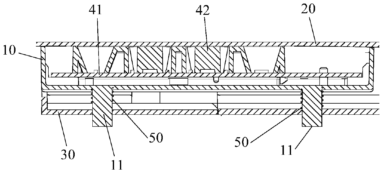 Display device and air conditioner internal hanging machine