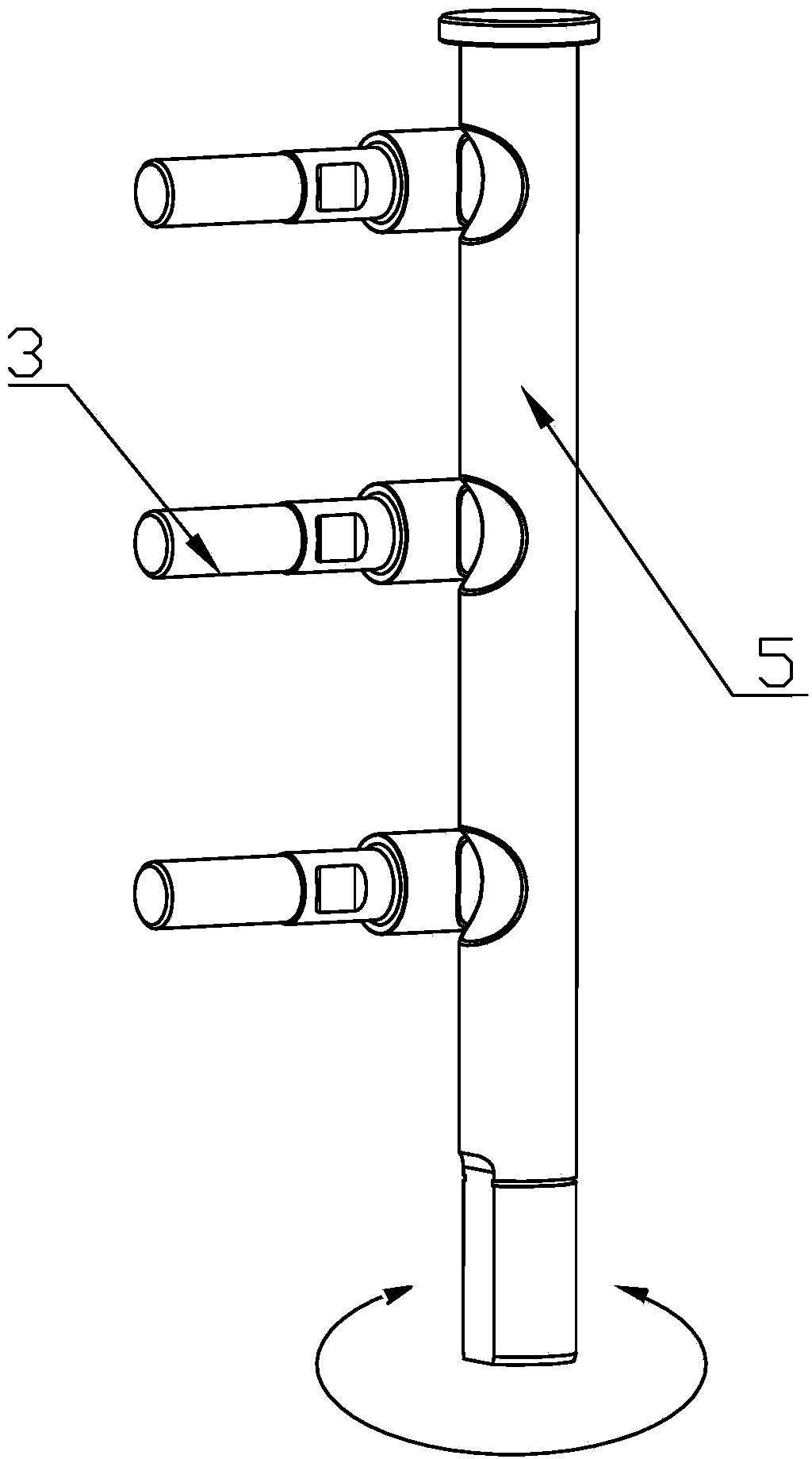 Rotation type mold locking mechanism