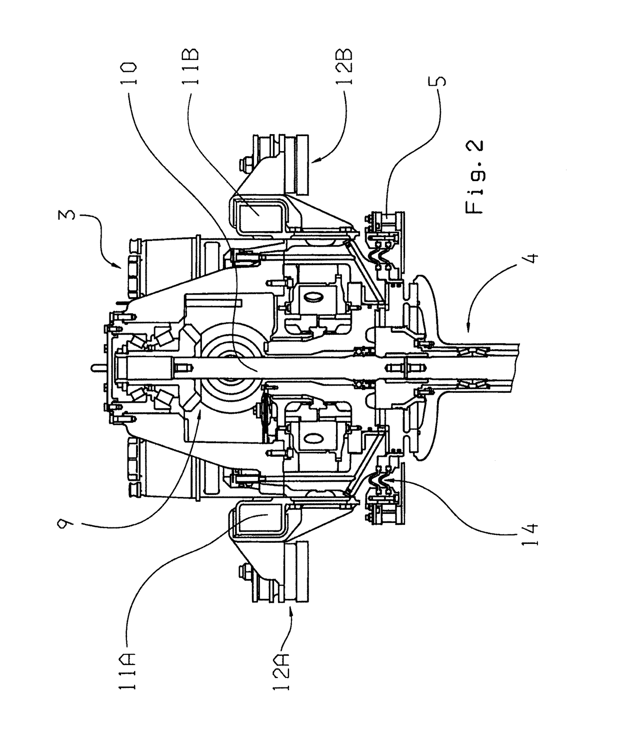 Drive arrangement for an inboard-outboard drive engine of a watercraft
