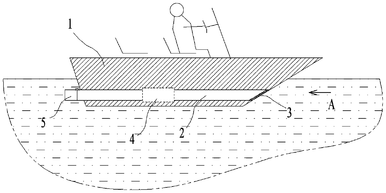Water attack angle forward-inclined ultra-high-speed cruise rescue speedboat