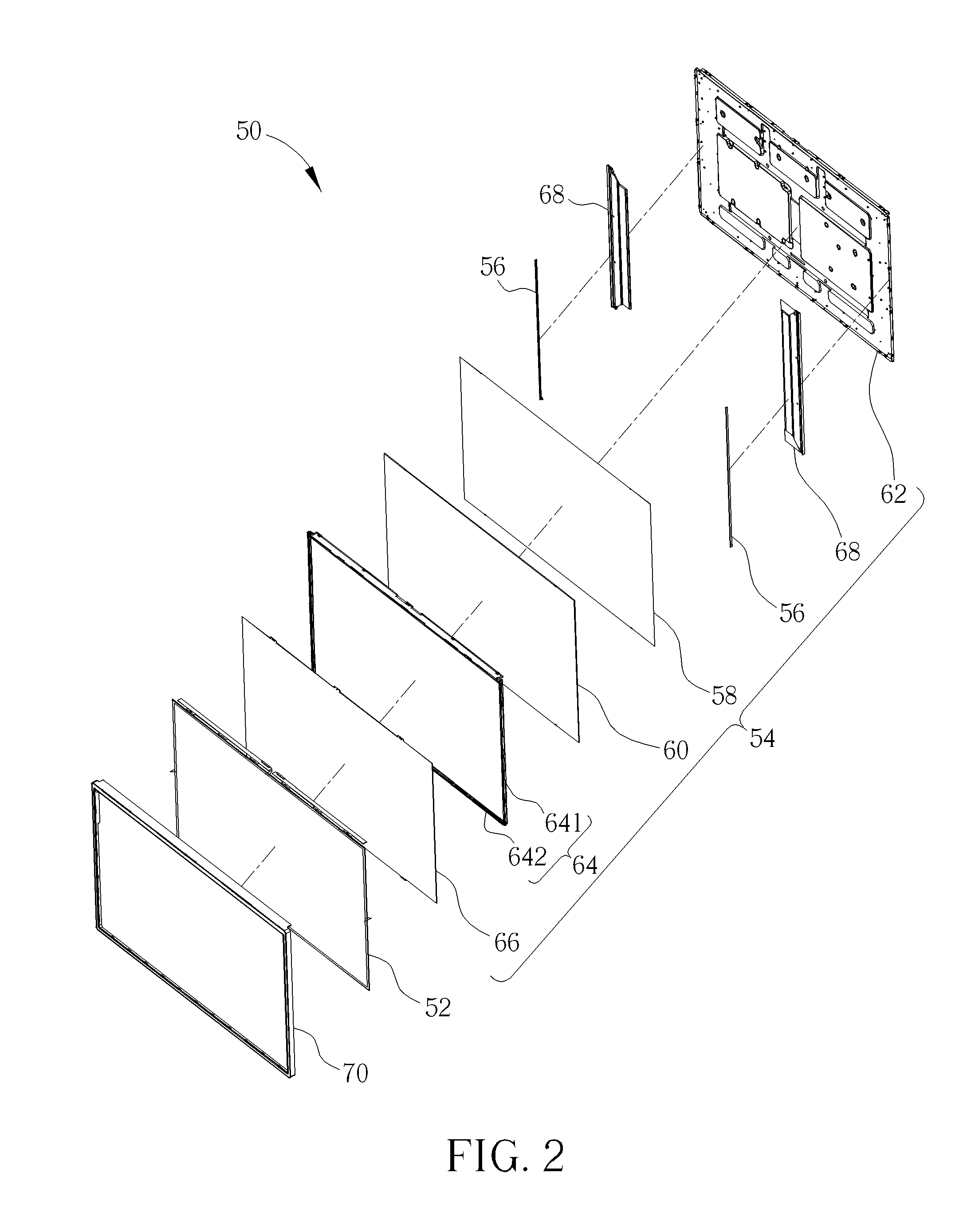 Backlight module for providing light to a display panel and display device therewith