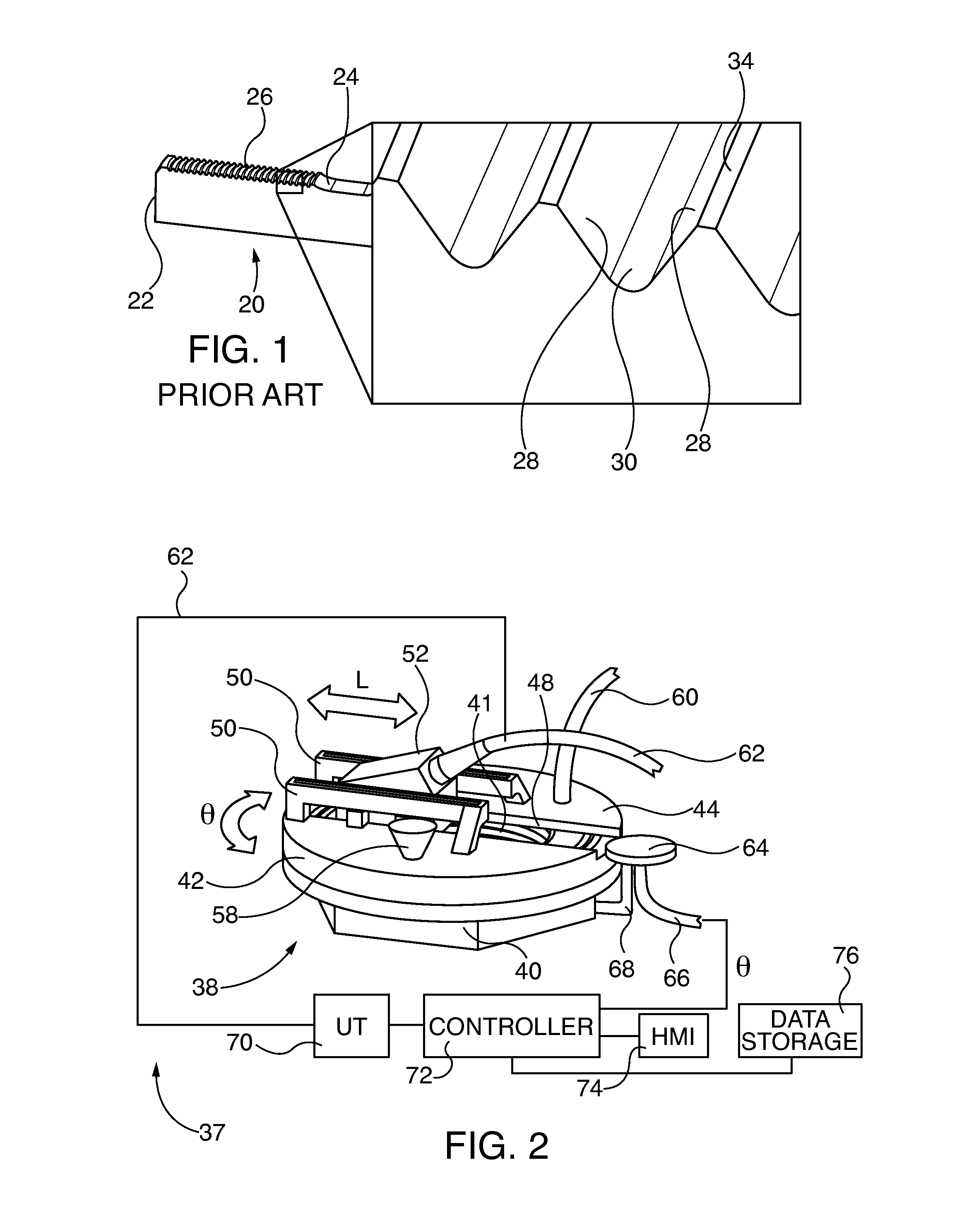 Phased array ultrasonic bolt inspection apparatus and method