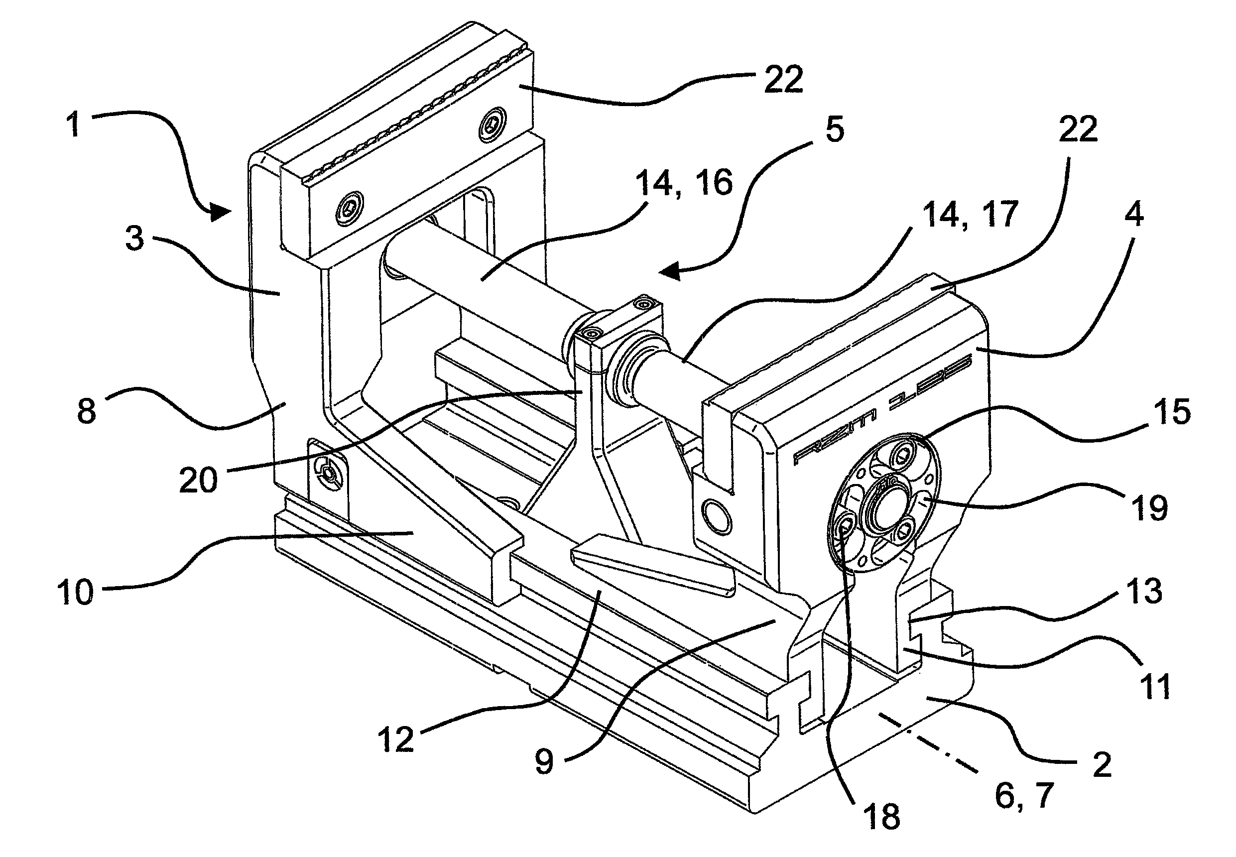 Centric clamping vice