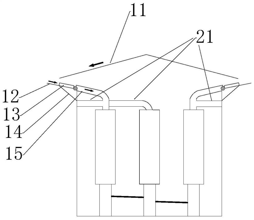 A self-circulating greenhouse irrigation system