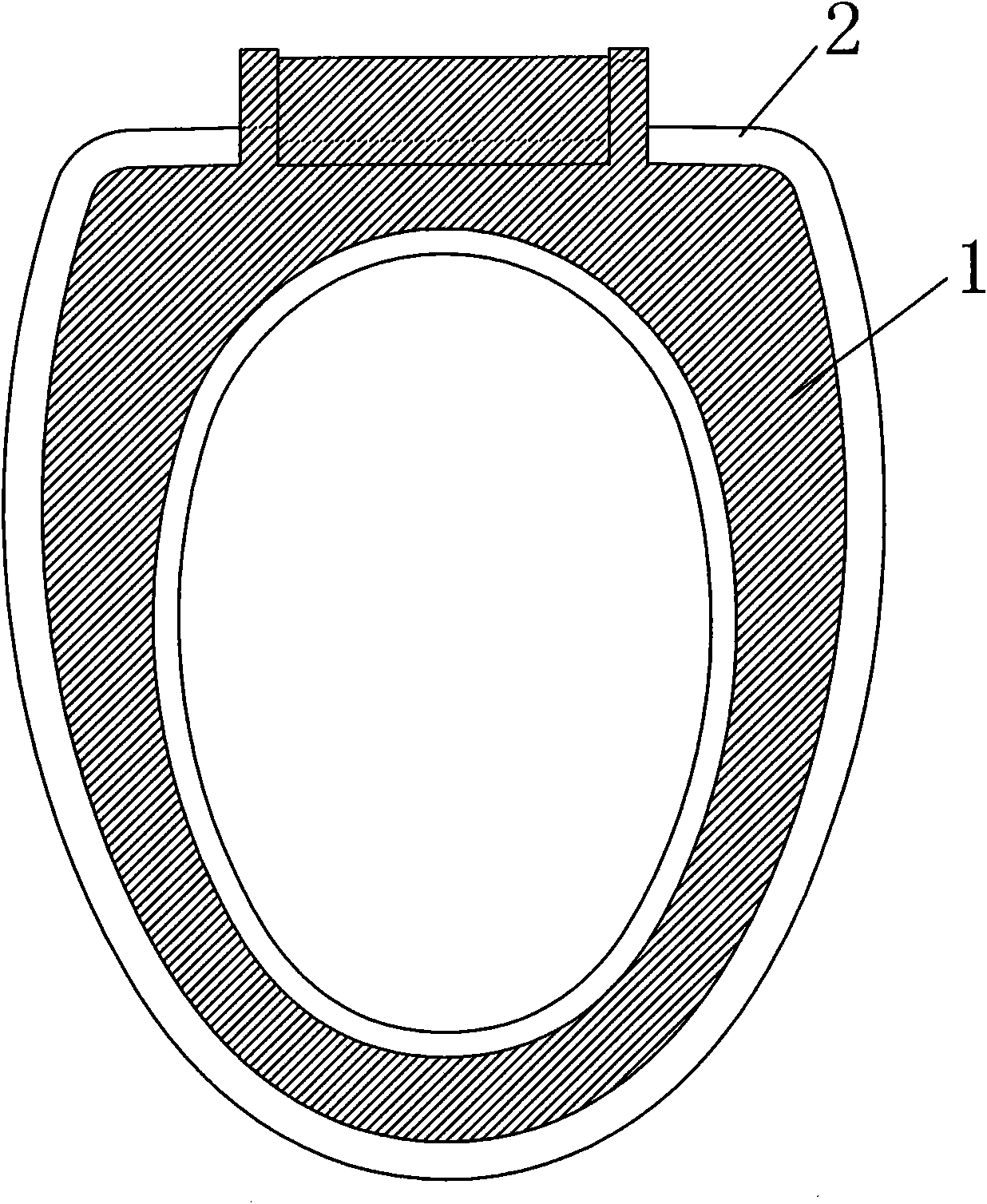Environment-friendly soft heat-insulating toilet seat and manufacturing process thereof