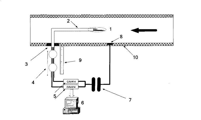 Method and device for measuring two-phase flow parameter based on double-end capacitance probe