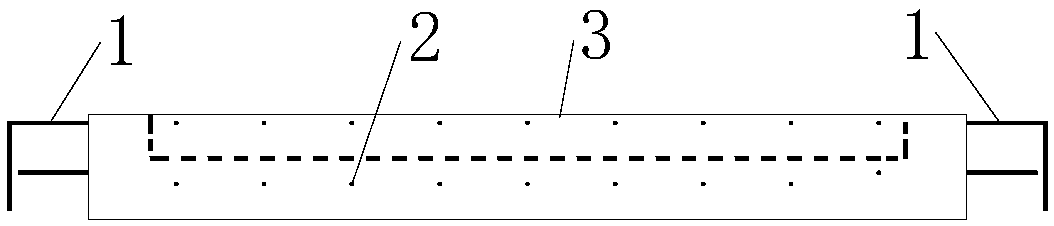 Integral concrete falling plate and construction method thereof