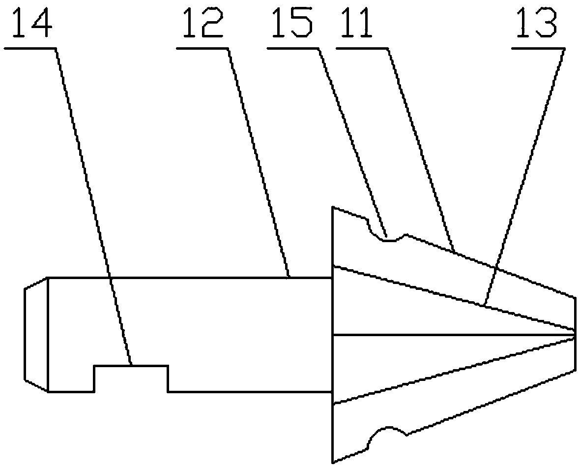 A flanging punch