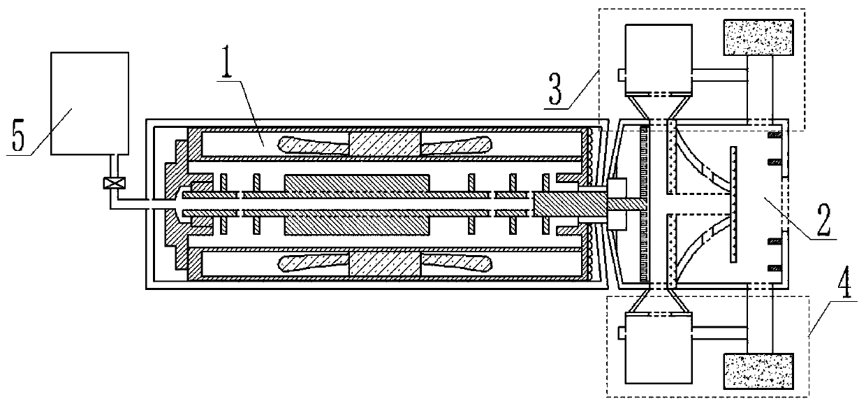 Shielding motor for pump capable of transporting liquid containing particles