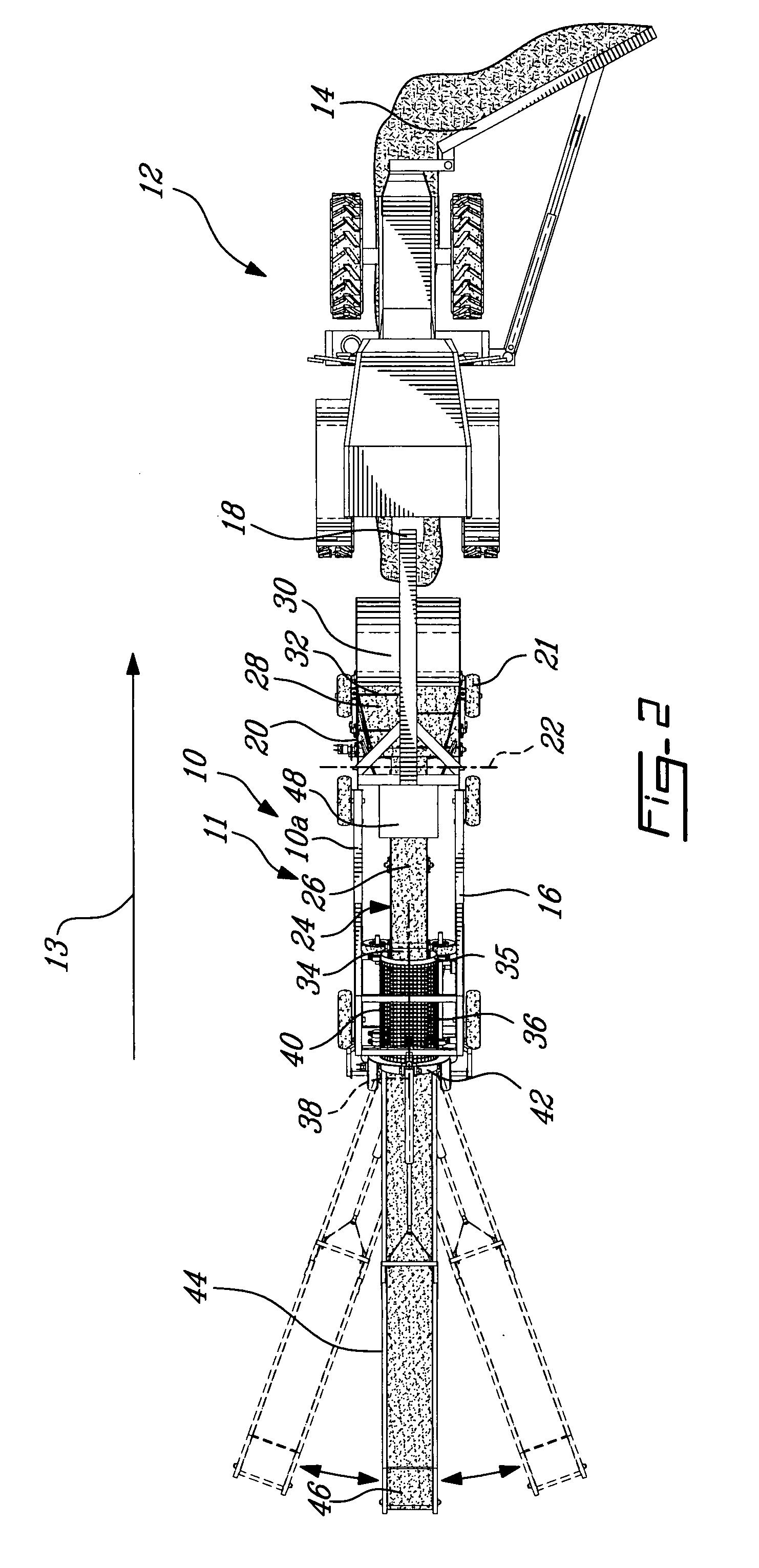 Longitudinal heap handling system and method