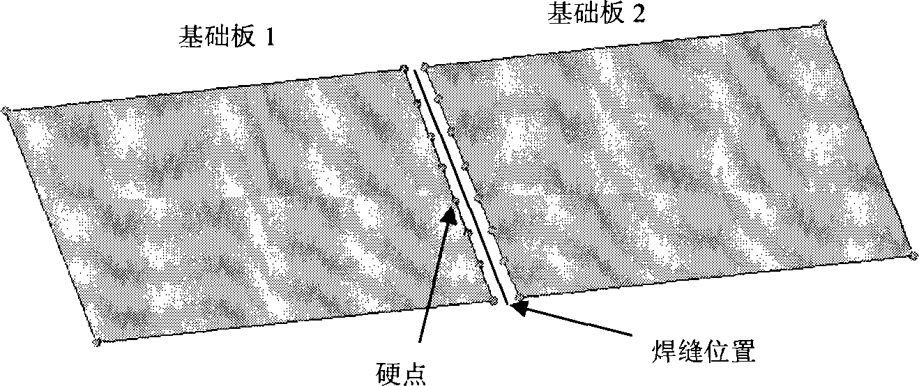 Assembly soldering plate welded seam finite element modeling method based on vehicle collision simulation