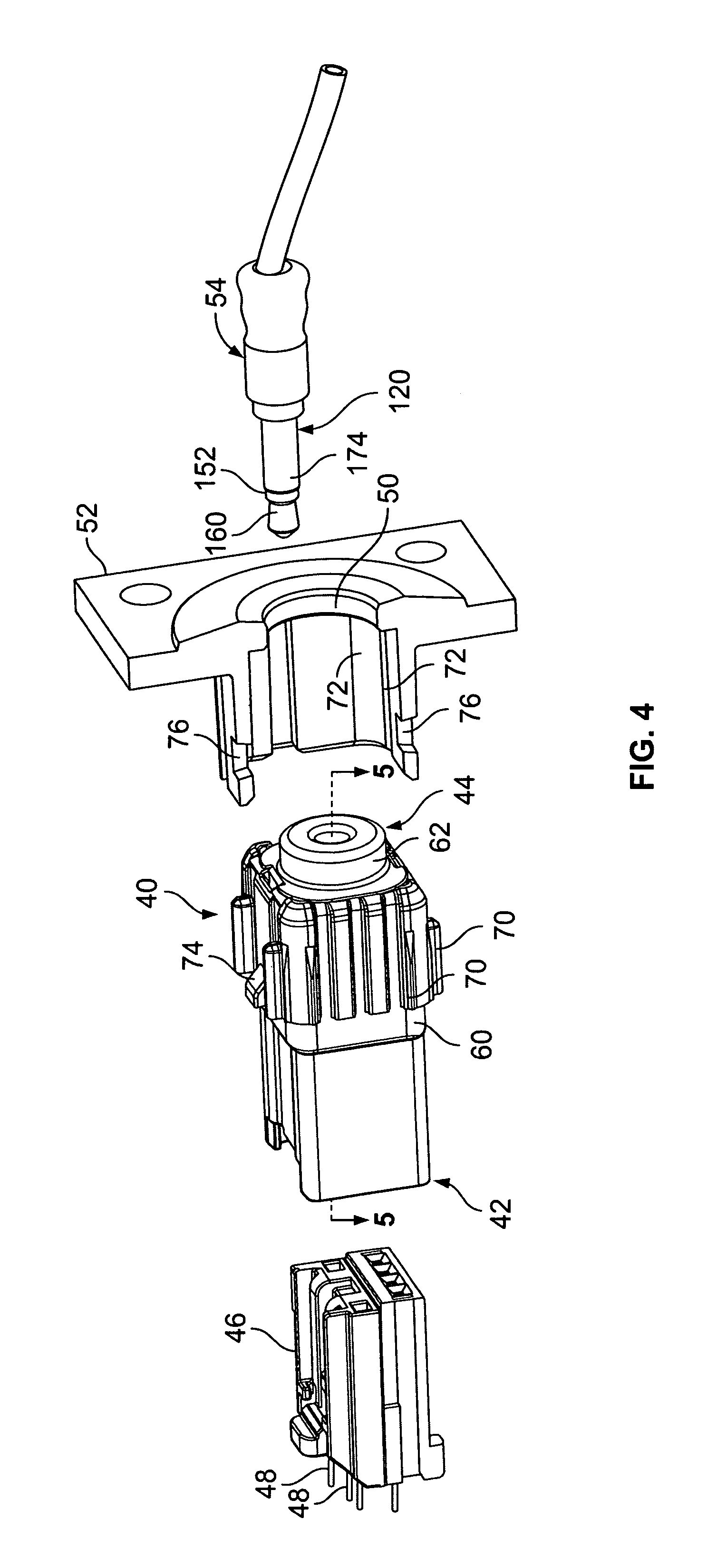 Electrical connector adapter and method for making