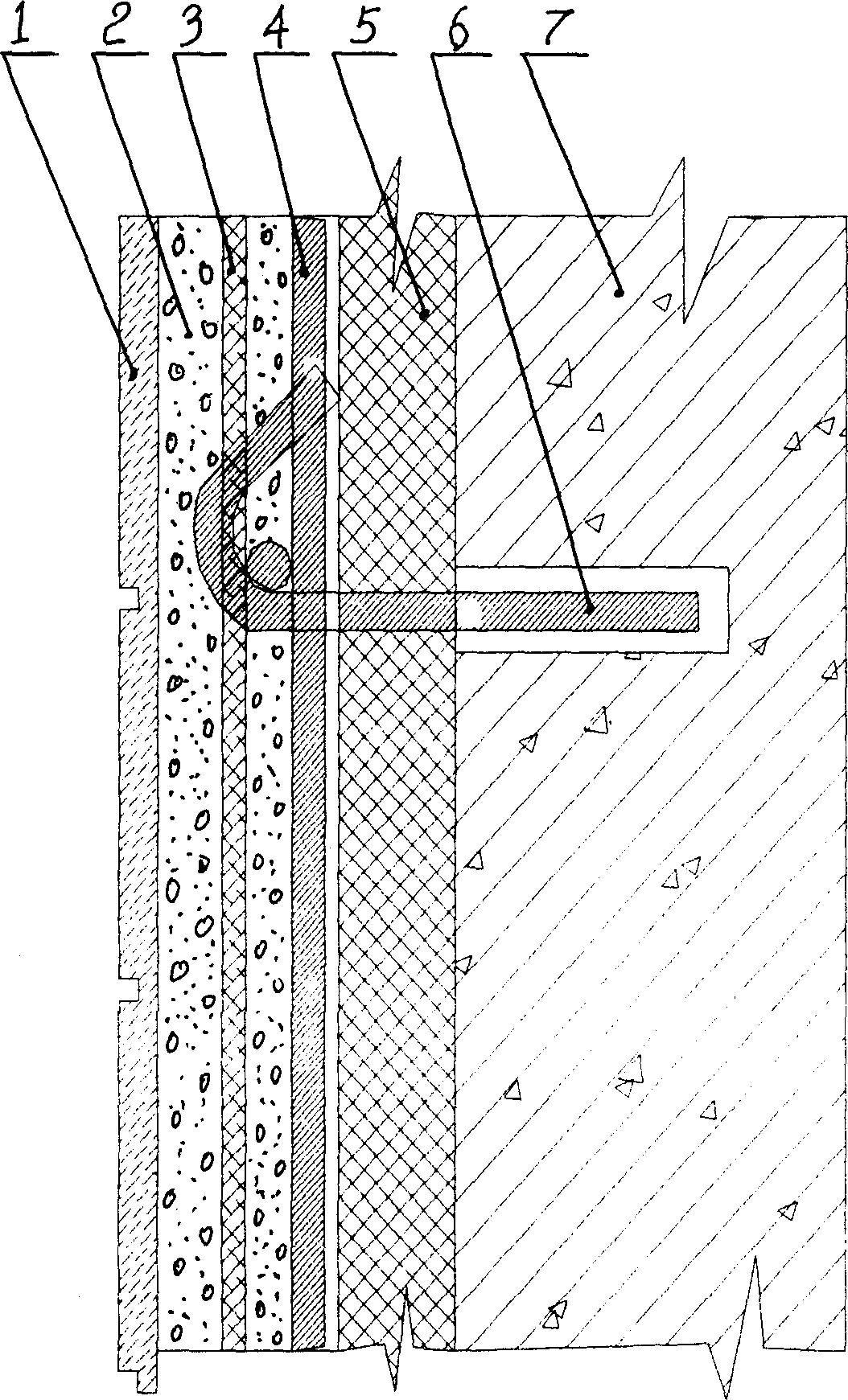 External insulating layer of external wall of ultra high-rise building and its making method