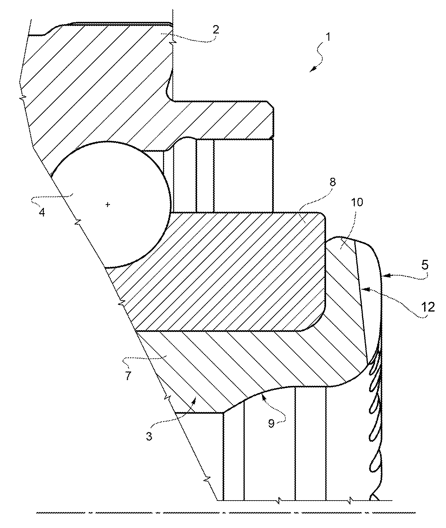 Method of forming a frontal toothing on an inner ring of a wheel hub, upset collar and wheel hub with frontal toothing thus obtained