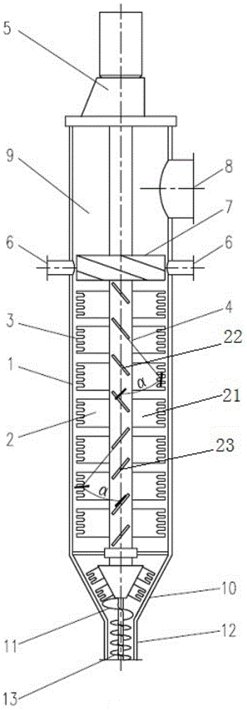 Film evaporator for cellulose dissolving