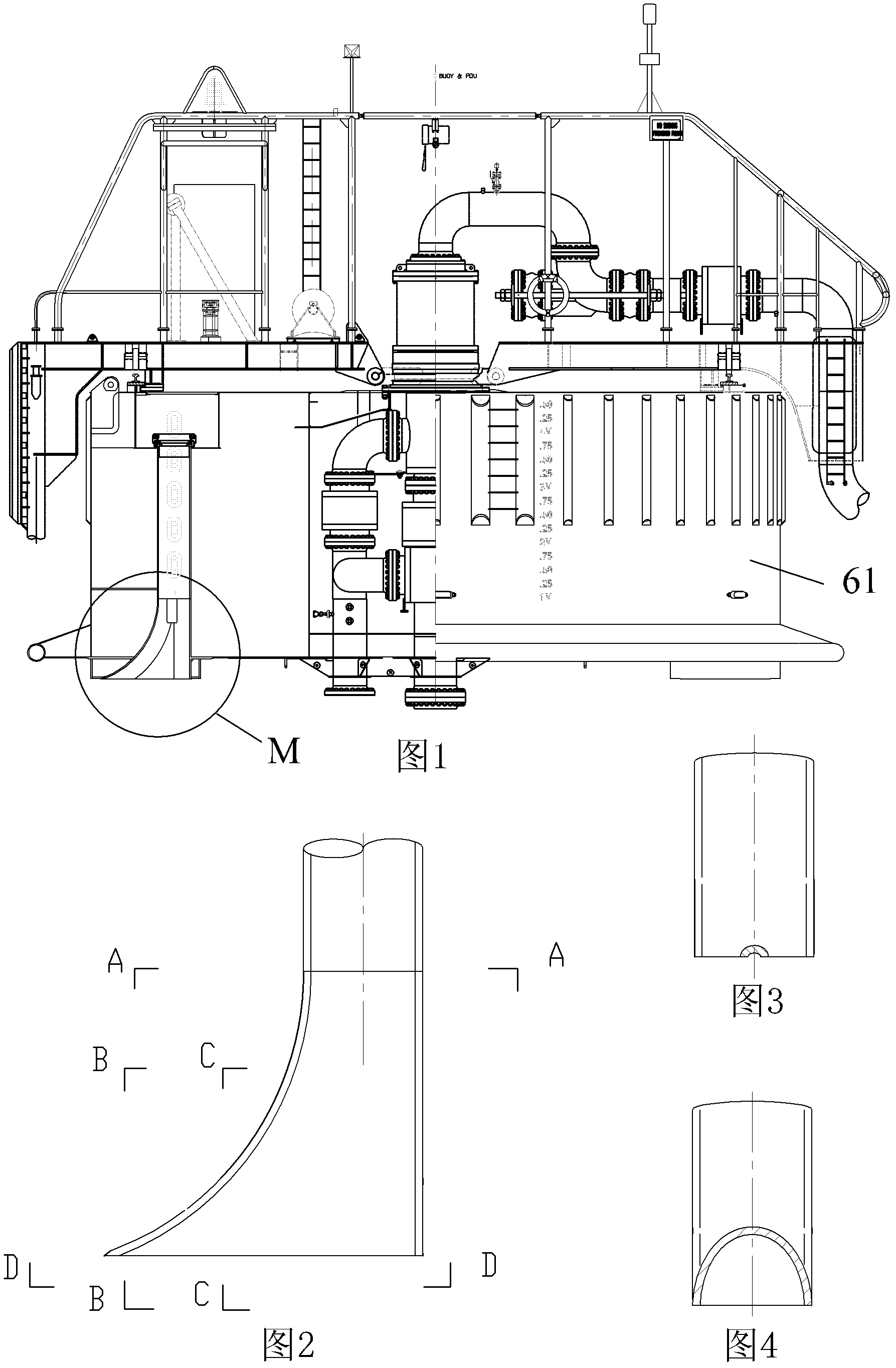 Making method of hawsepipe for single point mooring buoy main body