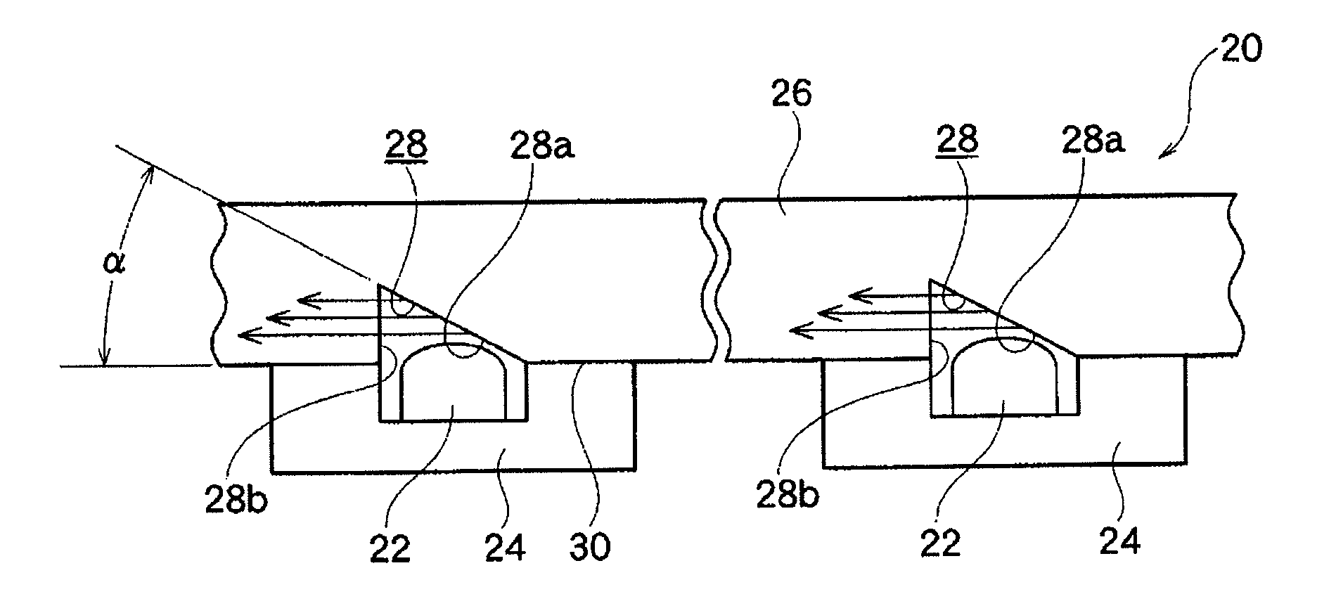 Light guide member, planar light source device using the light guide member, and display apparatus