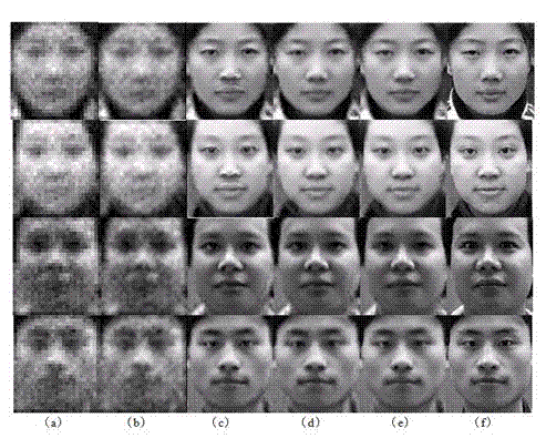 Face super-resolution processing method based on K neighbor sparse coding average value constraint