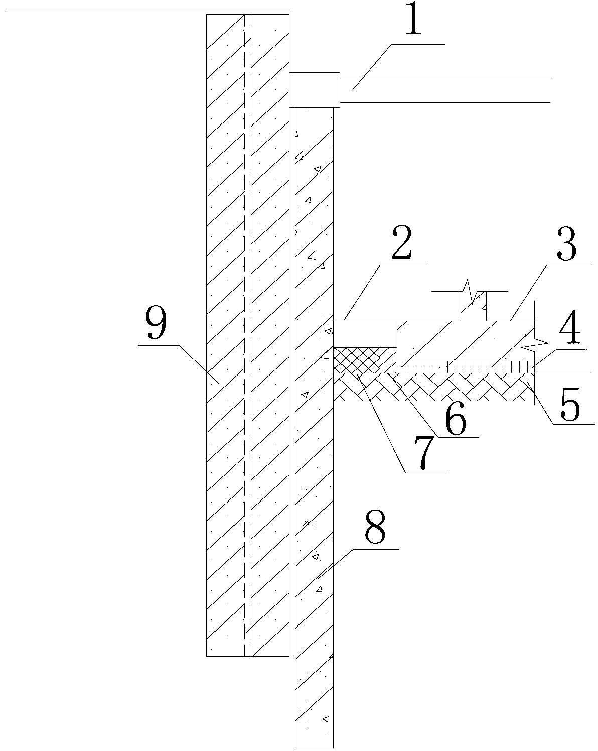 Construction method optimizing deep foundation pit changing supporting construction sequences