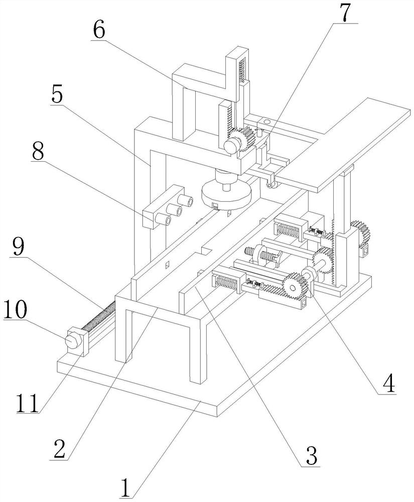 A mirror grinding device for stainless steel square tube with multiple sizes