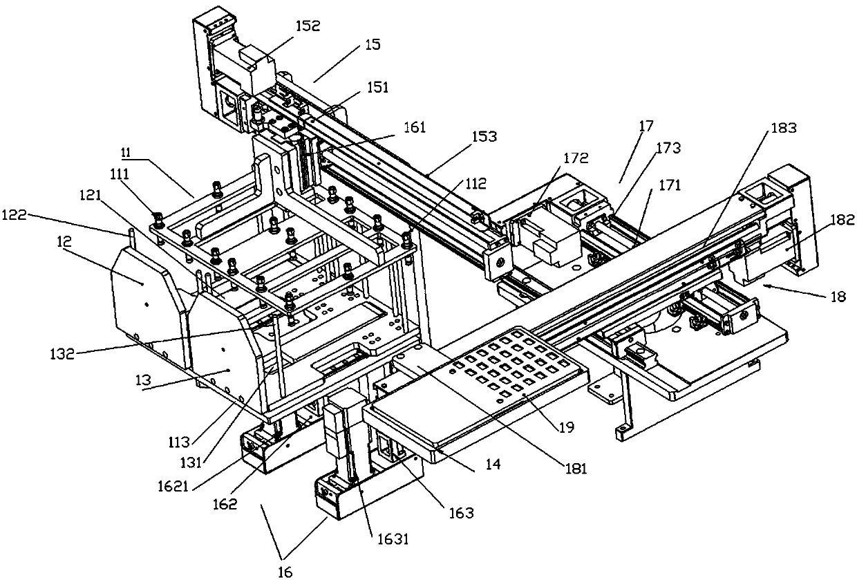 Laminating device for automatic feeding mechanism and fingerprint identification module