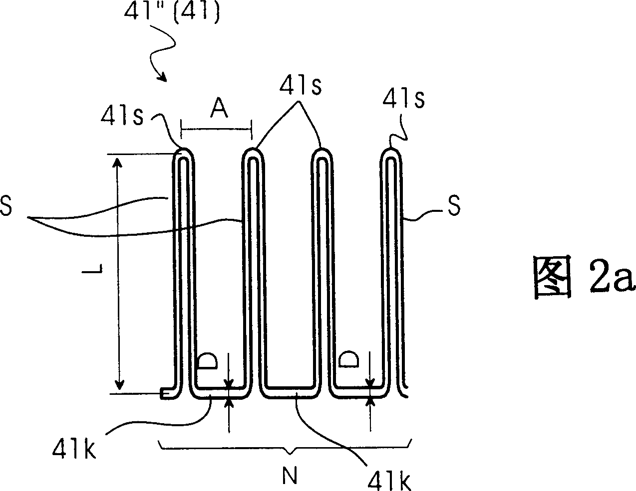 Method for bending metal wire comb-like form binding element