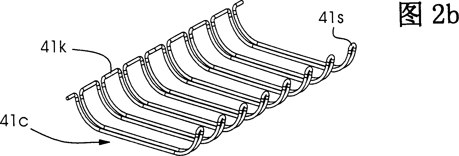 Method for bending metal wire comb-like form binding element