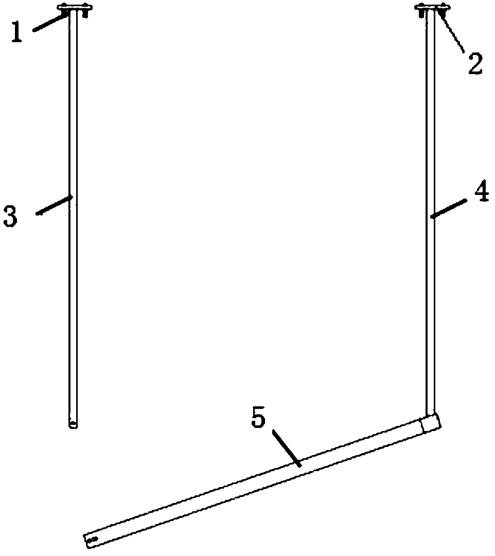 Air duct installation method using self-locking air duct hanger