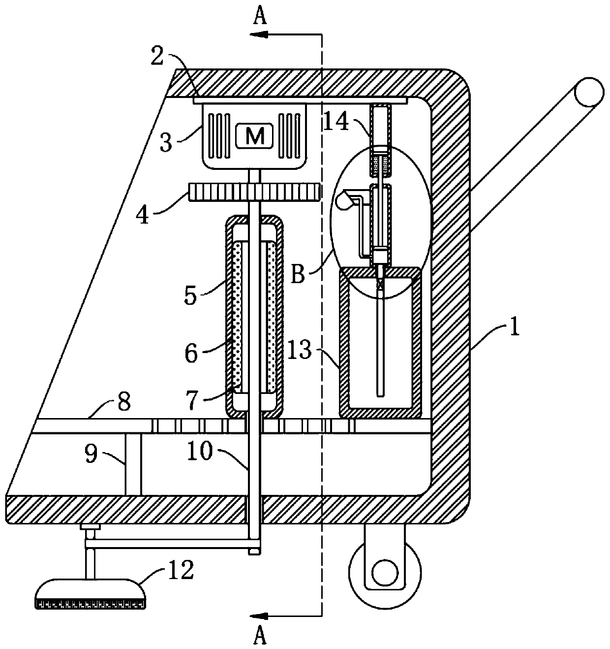 Electrostatic induction-based dust collection and reduction device for construction site